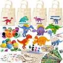 146pcs Dinosaur Party Favors - Dinosaur Birthday Party Supplies & Non-woven Goodie Bags for Kids Birthday, Dino Themed Party Decorations Gifts Pinata Fillers Stuffers Toys