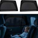 XCBYT Car Window Shades for Baby - Car Window Covers for Rear Side Windows with Breathable Mesh Window Screen Protection for Privacy, UV Heat, Glare - Ideal for Camping Napping