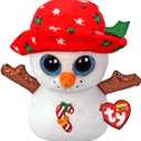 Ty Beanie Boo BRRRNIE The Christmas Snowman - 6"