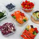 M MCIRCO 24-Piece Glass Food Storage Containers with Upgraded Snap Locking Lids,Glass Meal Prep Containers Set - Airtight Lunch Containers, Microwave, Oven, Freezer and Dishwasher (Gray)