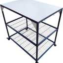 All-in-One Outdoor Pizza Oven & Grill Cart - Rolling Prep Table for Blackstone Griddles, Ninja Woodfire Grills, and More