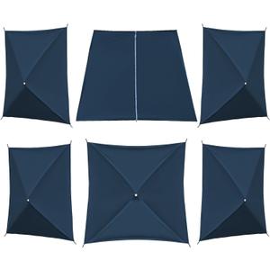 Timber Ridge 6 Pack Wind Panels for Pop Up Gazebo - Outdoor Canopy Privacy Screen with Netting, Weather-Resistant Barrier Against Wind, Rain & Sun, Ideal for Backyard, Patio, Tailgating & Picnics