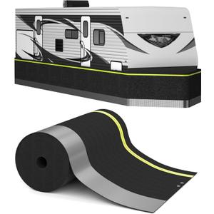 RV Skirting for Winter - Heavy Duty Insulated Camper Skirt Kit for Travel Trailers, 5th Wheel & Motorhomes, Waterproof, Windproof, Cold Weather Underpinning Cover, UV Resistant for Living (H'31 inches)