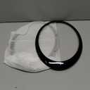 Osompar Headlight Trim Ring with Headlight Washer Cover Compatible with 2007-2015 MINI Cooper Gen2 R55 R56 R57 R58 R59 Black Pair Replaces 51137149905 61672752559 Driver Passenger Side