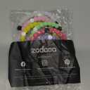 Zodaca 8 Pack Silicone Beaded Bracelets - Cute Rubber Bracelets Set, Teen Girls, Women (2.6x0.3 in)