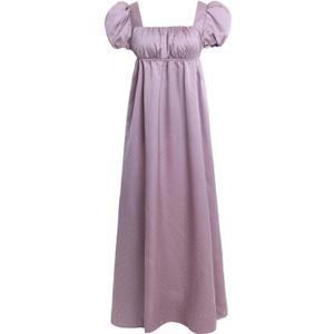 Regency Dresses for Women Luxurious Rhinestone Satin Victorian Party Gown (Small, Dark Purple)