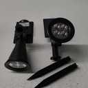 2 Pack Solar Spotlights Outdoor Waterproof for Flag, Tree, Statue, Number Sign, Plant Pot, Bright LED Outside Landscape Flood Lamp for Accent Uplighting Yard, Garden, Driveway, Walkway, Porch, Fence (Cool White)