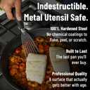 Misen Carbon Nonstick Skillet - Nitrided Carbon Steel - Professional Alternative to Teflon - 1100F High Heat Ready - Easy Release - Induction, Oven, & Grill Safe - 12 Inch