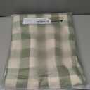 Spring Gingham Tablecloth Rectangle Table Cotton Linen Fabric Picnic Checkered Table Cloth Farmhouse Washable Wrinkle Free Buffalo Plaid Table Cover for Outdoor Birthday Party, Green, 60x75