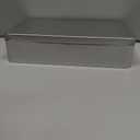 4 Pieces Mixed Sizes Rectangular Empty Tin Box Containers for Gift, Jewelery & Home Organization (Silver)
