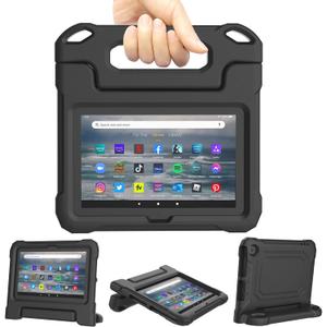 Lainergie 7in Tablet Case for Kids, Lightweight Shockproof Kid-Proof Cover,Black