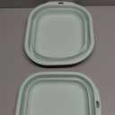 2 Pack Collapsible Wash Basin Set, Foldable Dish Tub, Small Medium Portable Sink for Kitchen, Camping, RV, Baby Bottles, Laundry, Plastic Washbasin -Green