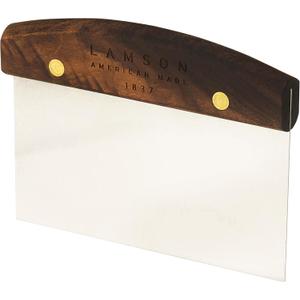 Lamson 3" x 6" Dough (Bench) Scraper with Walnut Handle
