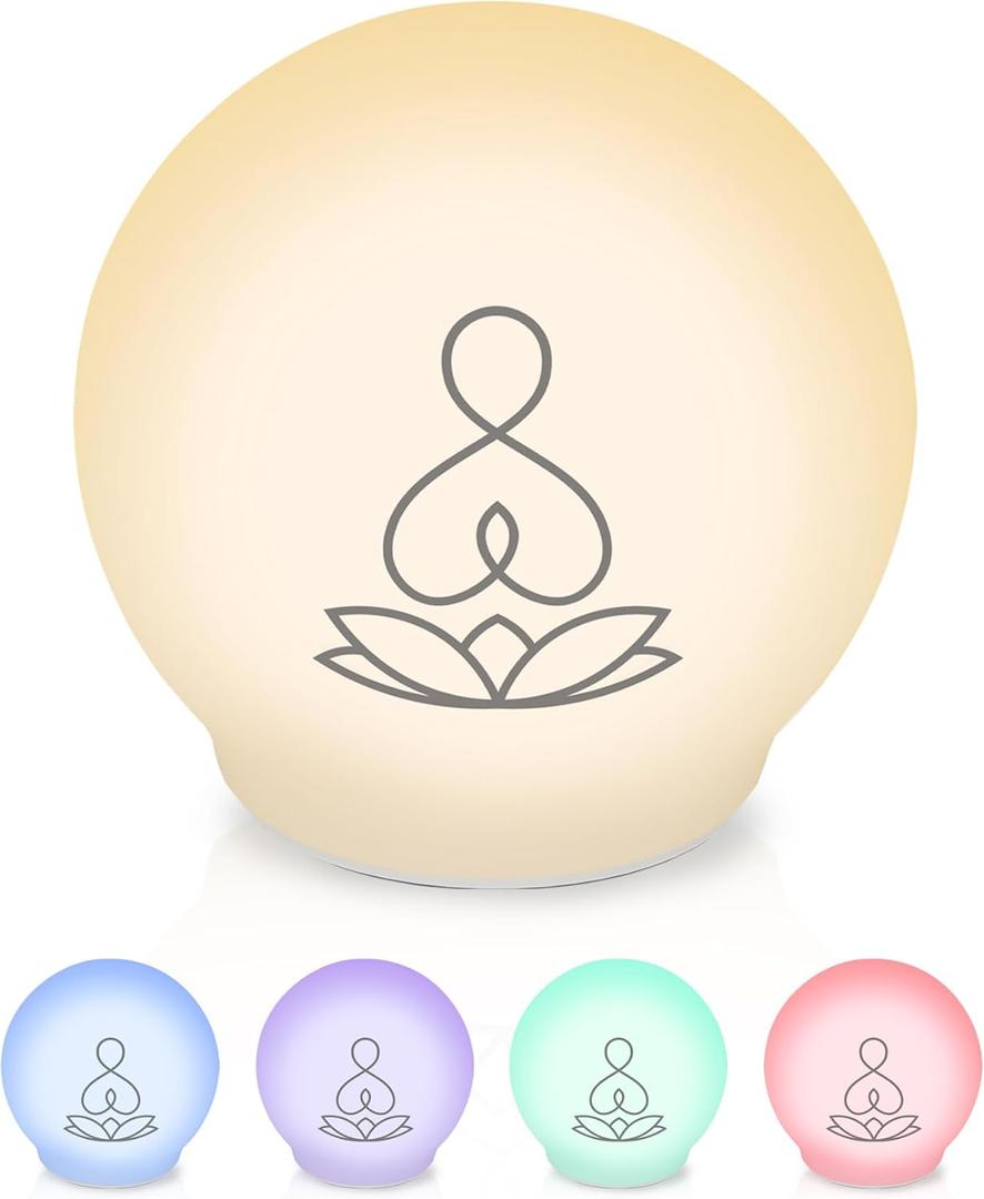 Syrinx Guided Meditation Light  Meditation Aid with Rhythmic Glow for Focus,Anxiety Relief Items for Calm Down CornerStress-Relieving Relaxation & Mindfulness, Quiet Rooms,Home or Office Use (Buddha, White)