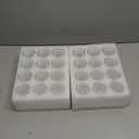 Ruckae 24 Pack 1 OZ Shot Glasses Set Shot Glass with Heavy Base Clear Shot Glasses Bulk (Transparent-Cone Shaped)