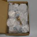 10 Pack Brushed Gold Cabinet Knobs 1-1/5 Inch(30mm) Single Hole Cabinet Pulls Round Kitchen Cabinet Knobs Drawer Knobs