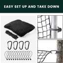 Sports Netting,Golf Practice Net Hitting Net with 33Feet Nylon Rope Also for Baseball, Hockey, Soccer, LAX and More - 10x10ft/10x15ft/10x20ft/10x25ft/10x30ft/10x40ft/10x55ft