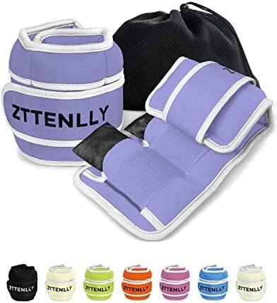 Adjustable Ankle Weights for Women Men and Kids, 1 Pair 10 Lbs Leg Wrist Ankle Weight Straps for Yoga, Walking, Running, Aerobics, Gym, Dance, Pilates, Cardio