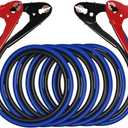 SAFEMATE Heavy Duty Jumper Cables, 2 Gauge 18 feet Automotive Booster Cables for Car Battery, with Voltage Detection and Reverse Connection Protection