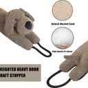 Marwood Under Door Draft Stopper Decorative Wind Stopper 48 inch for Door & Window, Weighted Animal Air Draft Stopper Snake Noise Blocker for Bottom of Door with Hanging Loops - Brown Dog