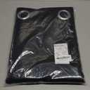 NICETOWN Halloween Pitch Black Solid Thermal Insulated Grommet Blackout Curtains/Drapes for Bedroom Window (2 Panels, 42 inches Wide by 63 inches Long, Black)