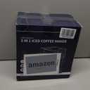 Hot & Iced Coffee Maker with Bold Setting, Single Serve Coffee Maker for K Cup and Grounds, 6-14 Oz Brew Sizes, 50 Oz Removable Water Tank, One Cup Coffee Machine with Reusable Filter, Black