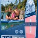 Hiwave Inflatable Stand Up Paddle Board 11’*34”*6” Sup Board,420lbs Capacity Adult&Youth Paddle Board, Pet Friendly for Ocean&Lake, w/Double Action Hand Pump ﻿