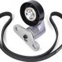 RICH Serpentine Drive Belt Tensioner Kit A/C 90K-38159 For Cadillac Escalade 2002-2008,Chevy Silverado Express 1999-2008,GMC Savana 1999-2008,For Hum-mer H2 2003-2008,For OEM#ACK040378HD,19311139
