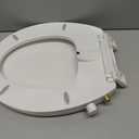 Bidet Toilet Seat,Non-Electric Quiet-Close,Fits Round Toilets,Adjustable Water Pressure and Self-Cleaning Dual Nozzles