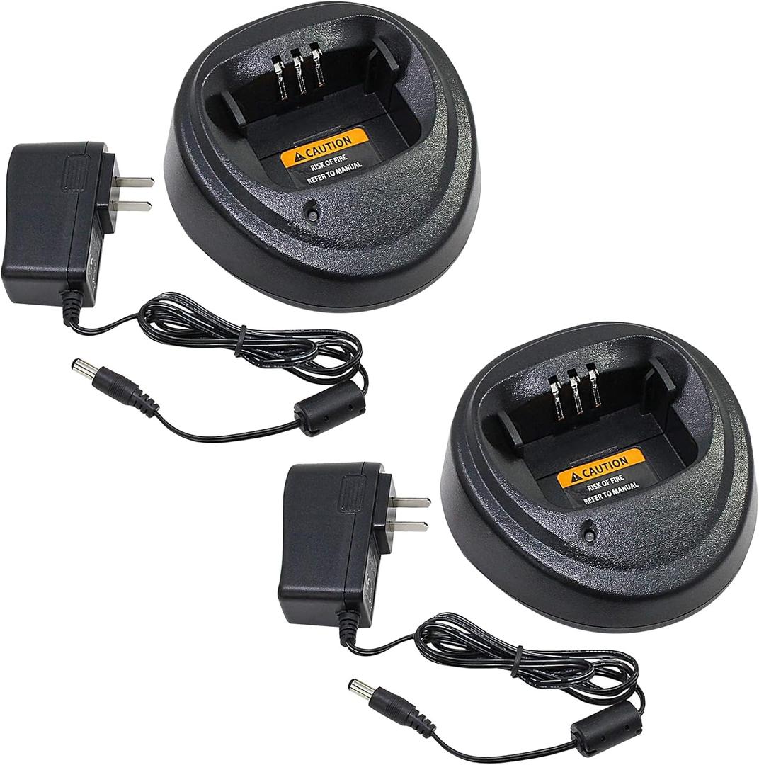 2 Pack CP200D WPLN4137 WPLN4138 Charger for Motorola CP200 CP340 CP360 CP380 CP040 CP140 PM400 PR400 NNTN4496 NNTN4497 NNTN4970