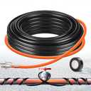 PBPHX 30FT Heat Tape for Water Pipes,Heating Cable for Pipe Freeze Protection,Water Pipe Insulation/Roof Snow De-Icing,Deicing Heating Cable,with Mounting Buckle (30FT)
