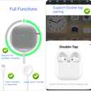 DamonLight Case for AirPods with Cleaner Kit Shockproof Protective Soft Silicone Case Cover with Keychain for Apple Airpods 4th Generation 2024 Released (Gray)