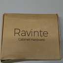 Ravinte 60 Pack (30 Pairs) 1/2" Overlay (Variable) Cabinet Hinges, Self-Closing Semi-Concealed Face Mount, Matte Black Decorative Hardware with Door Bumpers for Kitchen & Cupboard Doors