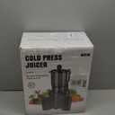 Juicer Machines with 5.8" Large Feed Chute, Cold Press Juicer for Whole Vegetables and Fruits 400W, Slow Masticating juicer Easy to Clean Juice Extractor Machine High Juice Yield (Titanium Gray)