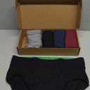 TIICHOO Mens Incontinence Underwear Washable Cotton Leak Proof Underwear for Men Briefs 5 Pack, L