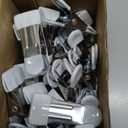 Clothes Pins Heavy Duty 30 Pack - 2.17 Inch Metal Chip Clips, Clothespins for Photo Drying Clothesline Laundry Sock, Bag Clips for Food Kitchen Stainless Steel with Rubber, White