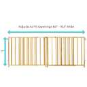 Toddleroo by North States - Extra-Wide Swing Wooden Baby Gate: Extra Wide Baby Gate for Large Openings - Adjustable 60 to 103 Inches Wide - 27 Inches Tall