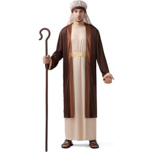 Spooktacular Creations Halloween Adult Bible Costume, Biblical Robe, Halloween Costumes for Men 2025 (Brown, M)