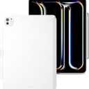 MAGEASY CoverBuddy for 2025/2024 iPad Pro 11"  iPad Pro Case Compatible with Magic Keyboard for iPad Pro (M5/M4), Enhanced Thickness & Heat Dissipation  White (5.0 Leather)