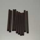 10 Pack 1/2 Inches x 10 Inches Black Malleable Steel Nipples Fitting, DIY Steampunk Industrial Vintage Style.