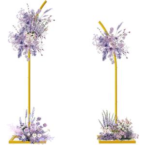 Wedding Arch Backdrop Stand(8ft&6.8ft) with Ballon Sets,Metal Wedding Arches for Ceremony,Balloon Arch Stand for Birthday,Wedding,Baby Shower and Any Celebration