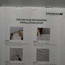 STICKGOO PVC Ceiling Tiles, 2'x2' Glue Up Ceiling Panel White to Prevent Breakage Cover 48 Sq. Ft, Pack of 12 Tiles