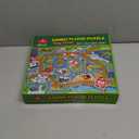 Giant Floor Puzzle for Kids - 60 Piece City Adventure Map with Train Tracks - Thick Cardboard Large Jigsaw Puzzles (2x3 feet) - Storytelling Educational Preschool Toy for Toddlers Ages 3-5 4-8