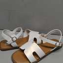 Women's Girls Sandals White, Size 4