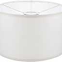 Cloth Lamp Shade Drum Lampshade Round lamp Shade Small Lamp Shades Fabric Lampshade for Table Lamp and Floor Light (7.87x7.07''), Beige