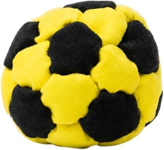2 x Soccer Hackys Footbag Sacks, Soft Plush Footbags for Adults,Durable Fleece Juggling Balls, for Foot Coordination Training, Stress Relief Toy, Design for Indoor & Outdoor Play