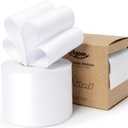 Keypan White Satin Ribbon Double-Faced Wired Ribbons for Gift Wrapping Flower Bouquet Bows Wedding Invitation Christmas Decor Crafts 2-1/2 Inch 10 Yards