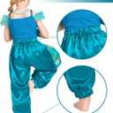 IKALI Princess Costume for Girls Kids Toddlers Arabian Princess Fancy Dress Up for Birthday Cosplay Party