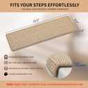 Bullnose Carpet Stair Treads, 7-Piece Set Stair Treads for Wooden Steps, 29.5" x 9.5"