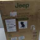 Jeep Altitude Compact Travel Stroller by Delta Children Greenguard Gold, Easy One Hand Fold, Lightweight, Extendable Canopy with Peek-a-Boo Window, Reclining Seat, 4 Wheel Suspension, Black